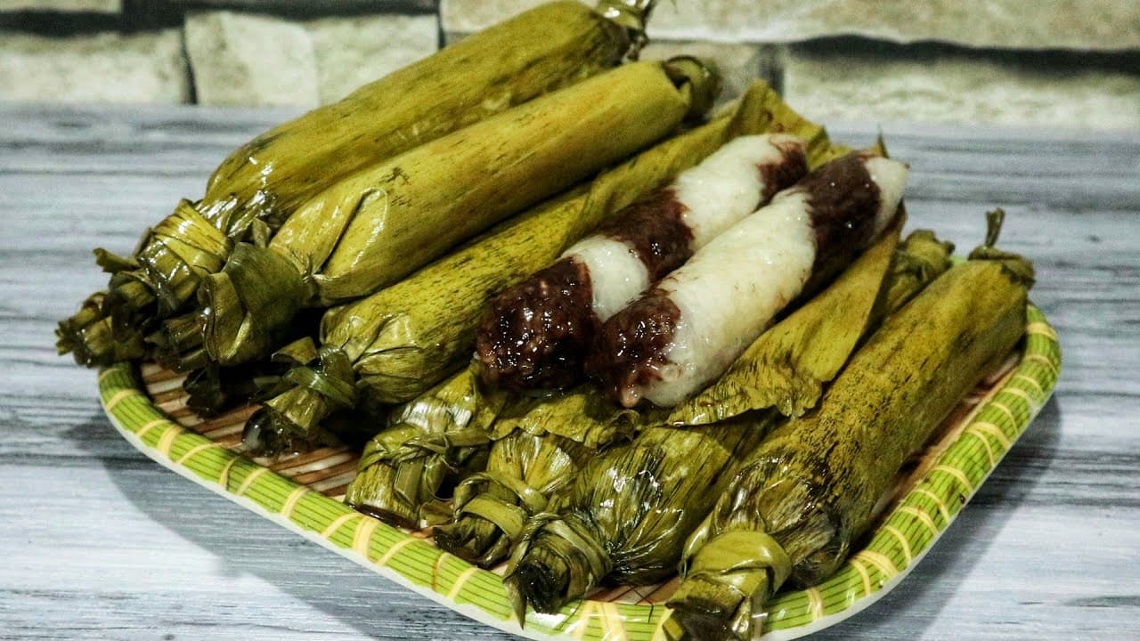 Budbud Nilambiran, braided sticky rice cakes